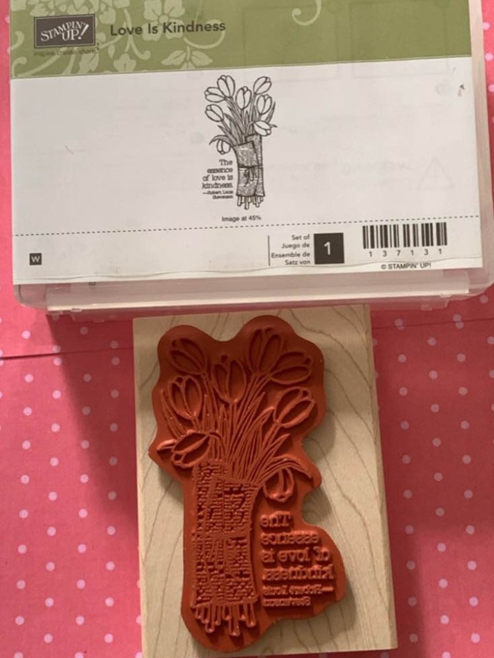 Stampin' Up! Love Is Kindness Floral Rubber Stamp